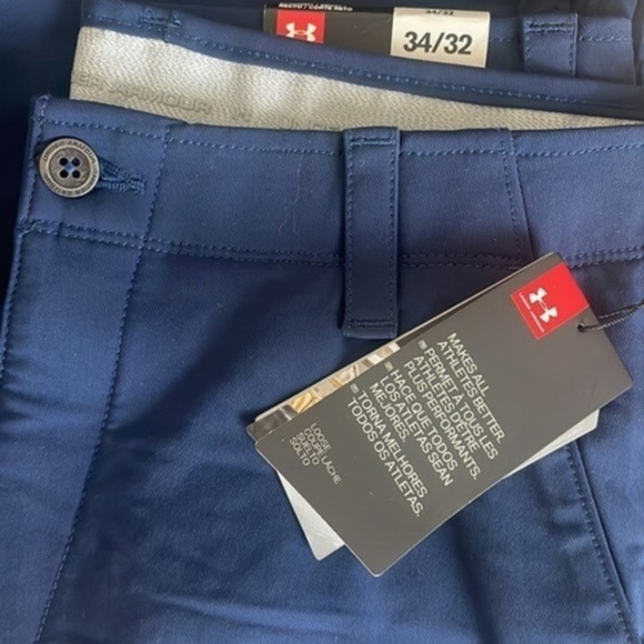 Under Armour Mens Straight Blue Golf pant athletic NWT Sz 34/32